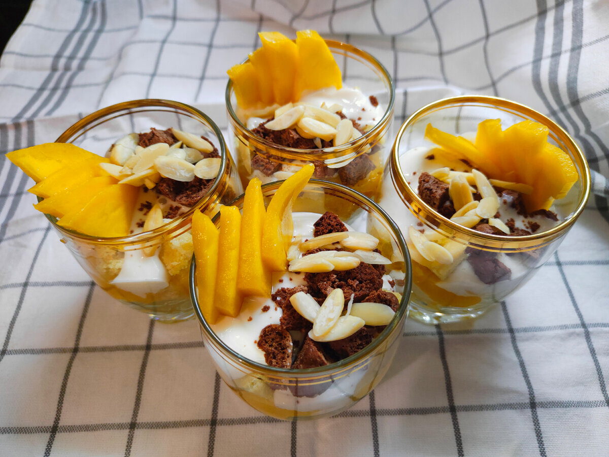 Трайфл с манго: наслаждение без выпечки