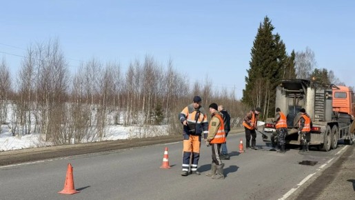 В регионе начали межсезонный ремонт дорог