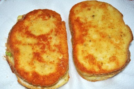 Невероятные хрустящие гренки с начинкой