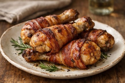 Куриные ножки в беконе: кулинарный шедевр с хрустящей корочкой